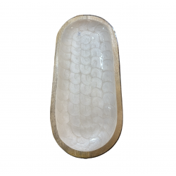 Longue planche ovale nacré